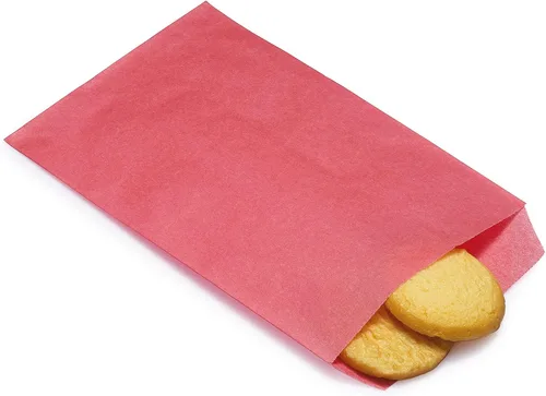 Miniatura 13 de Quotidian Baby Pink - Bolsas de papel a prueba de grasa grandes planas de 6 x 9 pulgadas (5.9 x 9.0 in), paquete de 100 unidades, sellos de monedas