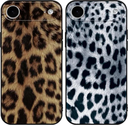 Miniatura 98 de Paquete de 2 Fundas de Teléfono Bonitas con Estampado de Guepardo para Apple iPhone 13 Pro Max de 6.7 Pulgadas, Fundas de Diseño