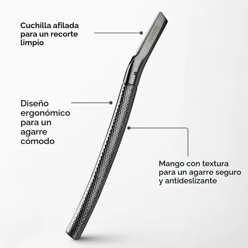Miniatura 9 de ZOMCHI Maquinilla de afeitar para cejas, afeitadora facial para mujeres y hombres, recortadora de cejas con cubierta de precisión, afeitadora facial