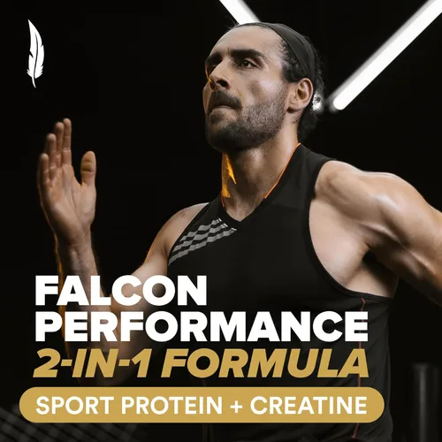 Miniatura 3 de BIRDMAN Falcon Performance - Proteína vegana en polvo, 31 g de proteína, 5 g de creatina, 5 g de BCAA, probióticos, electrolitos, pre-entrenamiento