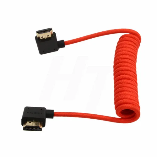 Miniatura 5 de Cable HDMI 2.1 HDMI 4K 120fps 8K 60fps para ATOMOS Ninja V Sony A7siii Canon C300 C500 Ronin RS2 Monitor Cámara Ángulo Derecho Izquierdo Tipo A