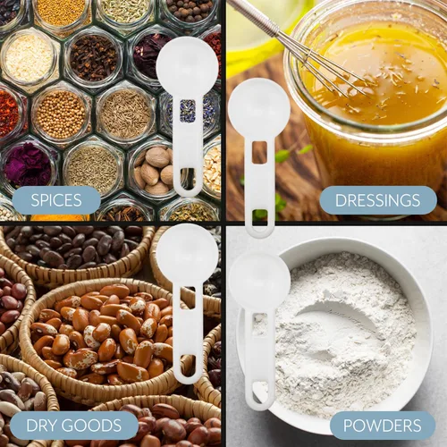 Miniatura 5 de Cornucopia Brands Paquete a granel de cucharaditas medidoras (paquete de 24); cucharas de 0.2 fl oz / 5 cc que caben dentro de una botella