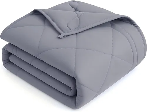 Miniatura 9 de OMYSTYLE Manta con peso para adultos (12 libras, 60 x 80 pulgadas), manta pesada tamaño Queen, material de microfibra transpirable y refrescante
