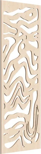 Miniatura 167 de 9 3/8"W x 24 3/8"H x 1/4"T Northfield Decorativos Paneles de Pared de Madera Calado, Abedul