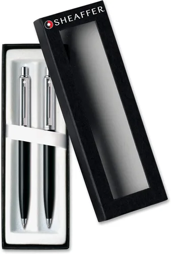 Miniatura 7 de Sheaffer Sentinel Bolígrafo Negro de Punta de Bola con Ribete Cromado