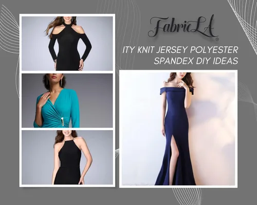Miniatura 7 de FabricLA ITY - Tela de punto de poliéster y elastano por yarda, 60 pulgadas de ancho, elástico en 2 direcciones, disfraces y ropa de baile, morado