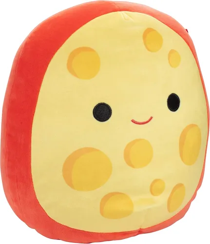 Squishmallows Original 10 Pulgadas Mannon El Queso Gouda De Navidad - Peluche Oficial Jazwares - Animal De Peluche Blando Y Acogedor, Comestible Y