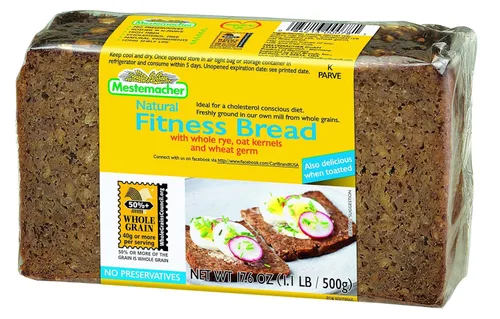 Miniatura 4 de Mestemacher Pan de Grano Entero (Fitness, 17.6 oz, paquete de 2)