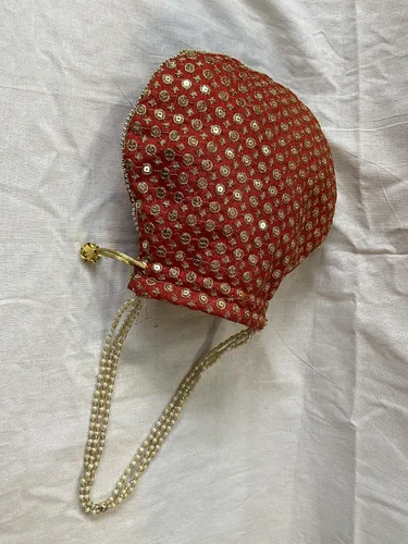 Miniatura 6 de Bolso de mano con asa de perlas de Batwa, diseño étnico indio, para mujer