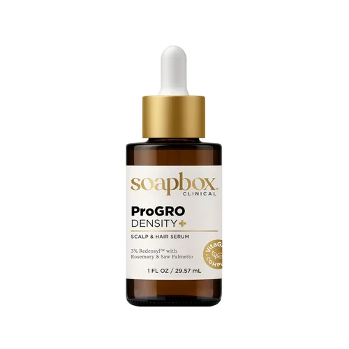 Soapbox ProGRO Density+ - Suero engrosador del cabello, soporta un cabello más completo y más fuerte, suero ligero para el cuero cabelludo para