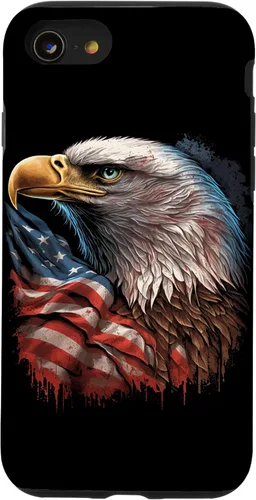 Miniatura 17 de Funda patriótica para iPhone 11 Pro Max con ojos de águila calva americana