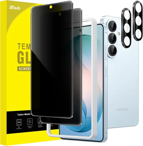 Miniatura 15 de JETech Protector de Pantalla de Privacidad para Samsung Galaxy S23 5G 6.1 Pulgadas con Protector de Lente de Cámara, Película de Vidrio Templado