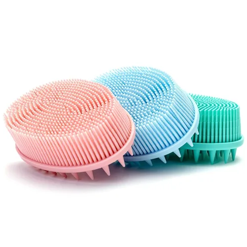 Miniatura 8 de Cepillo sensorial prémium para niños o autismo, limpiador corporal de silicona suave, cepillos sensoriales 2 en 1 para terapia ocupacional, esponja