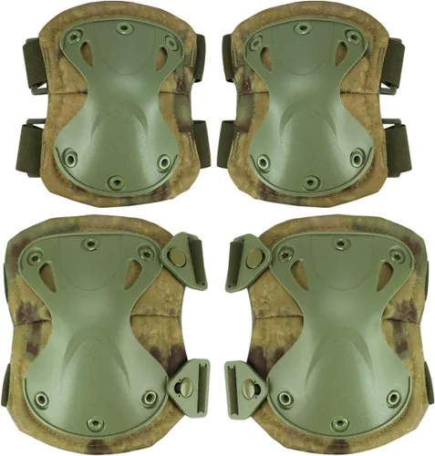 Miniatura 10 de Almohadillas Protectoras Tácticas de Combate para Rodilla y Codo para Juegos de Paintball CS al Aire Libre, Ciclismo, Seguridad, Equipo