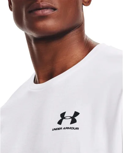 Miniatura 7 de Under Armour Camiseta deportiva de manga corta para hombre, con estampado en el lado izquierdo del pecho
