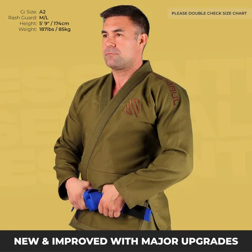 Miniatura 37 de Sanabul Essentials V.2 Ultra Light BJJ Jiu Jitsu Gi (ver guía especial de tallas)