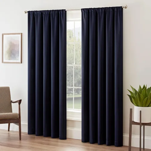 Eclipse Cortina Sólida Thermapanel para Oscurecer Habitaciones con Bolsillo para Barra, Cortina de Ventana para Dormitorio y Sala de Estar, (1