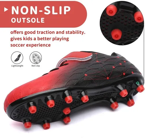 Miniatura 4 de Hanani Zapatos deportivos de fútbol para niños y niñas, FGAG FGAG, zapatos deportivos de entrenamiento para correr, para interiores y exteriores
