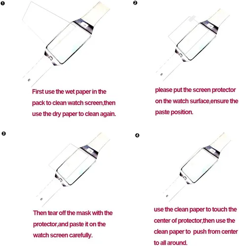 Miniatura 3 de foronechi - Protector de pantalla para reloj inteligente con 4 unidades en un paquete