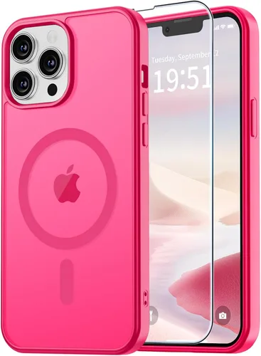 Miniatura 60 de vnnink para iPhone 12 y iPhone 12 Pro, funda de teléfono celular translúcida con protección contra caídas de grado militar, mate magnética