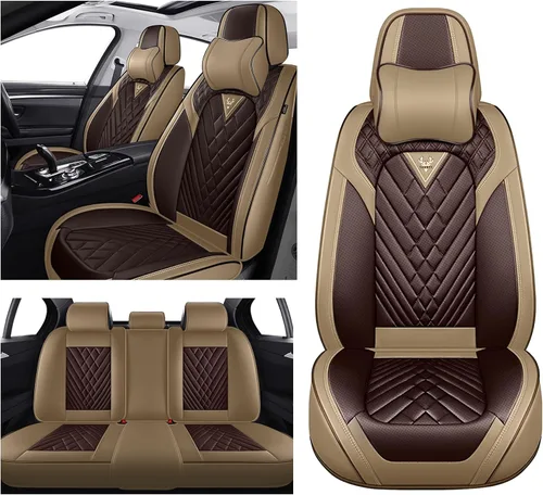 Miniatura 13 de Fundas de Asiento de Coche para Nissan Murano 2003-2026, Funda de Asiento Completa de Piel Nappa Impermeable, Protector de Asiento Automotriz