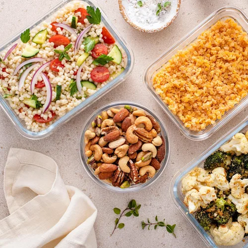 Miniatura 9 de Freshware Contenedores de almacenamiento de vidrio con tapas, 24 piezas, 12 recipientes con 12 tapas, recipiente de vidrio para preparación