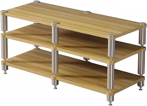 Miniatura 8 de Mesa consola moderna para TV de 55 pulgadas con soporte de almacenamiento extra grande, elegante gabinete de CD estéreo para dormitorio o sala