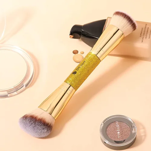 Miniatura 7 de DUcare Cepillo para Base de Maquillaje, Bronceador, Contorno, Maquillaje, Cepillo de Dos Puntas, Autobronceador, Cepillo Escultor para Mezclar Polvo