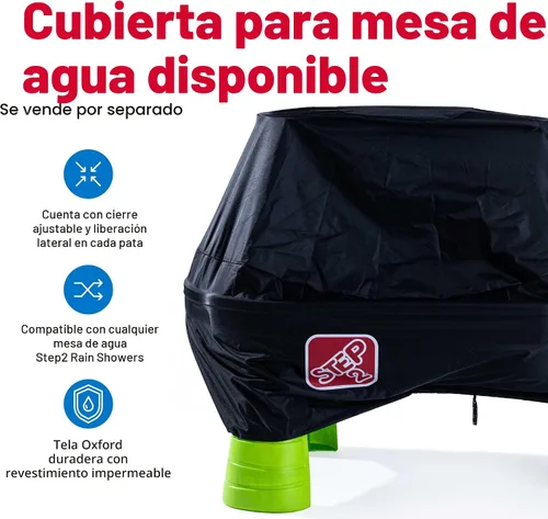 Miniatura 10 de Step2 Parque infantil con estanque de baño Splash Pond, juego sensorial de agua y arena para niños, juguetes de verano al aire libre, 13 piezas