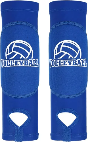 Miniatura 11 de PATIKIL Mangas de brazo de voleibol para pasar el antebrazo con almohadillas de protección, almohadillas para brazo de voleibol para jóvenes