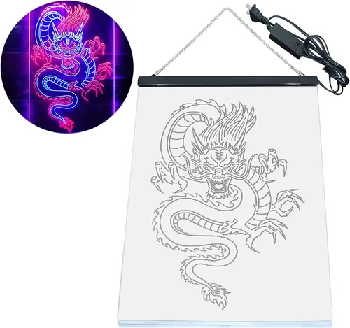 Miniatura 8 de Cartel de neón ADVPRO LED con dragón chino, letrero de neón LED de color dual st6-i3225