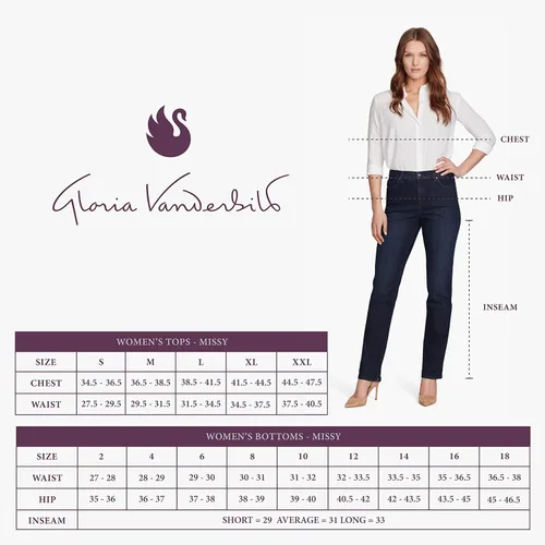 Miniatura 6 de Gloria Vanderbilt - Jeans Amanda clásicos, cónicos y de tiro alto, para mujer
