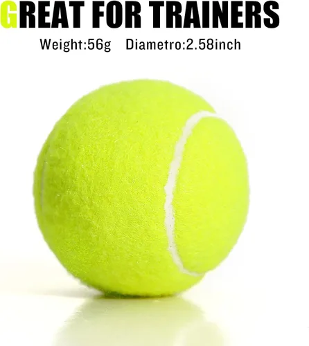 Miniatura 2 de Juego de 12/18 pelotas de tenis para entrenamiento, juego para perros y práctica con bolsa de malla para transporte y entrenamiento