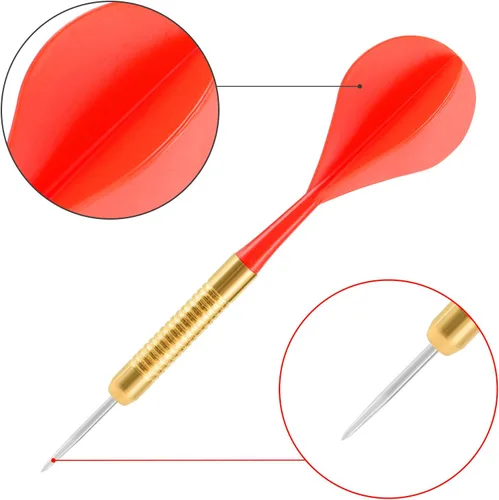 Miniatura 3 de Accmor 18 Pack Steel Tip Darts, 16 Grams Metal Tip Dart Set, Darts Metal Tip Set, Metal Darts for Dartboard