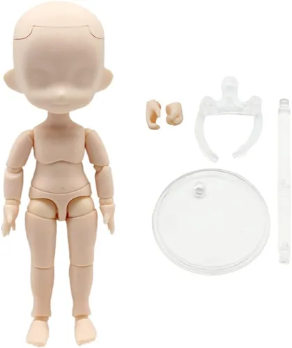 niannyyhouse DOD - Figuras de acción de muñeca de 5.1 in, cuerpo adecuado para muñecas BJD de 1/12 (blanco lechoso, paquete estándar B)