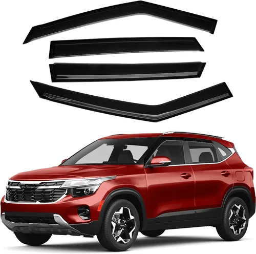 Miniatura 25 de Canvcle RAV4 Rain Guards - Window Visors for Toyota RAV4 2006-2012, Outside-Mount Tape-On Side Window Wind Deflectors for RAV4 Accessories, Vent
