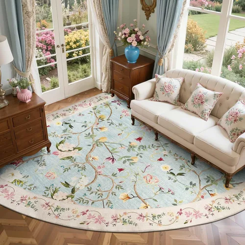 Miniatura 16 de Jinchan Alfombra Floral de Pasillo, 2x5, Alfombras Antideslizantes Lavables a Máquina, Alfombra Suave de Pelo Bajo para Pasillo, Resistente a