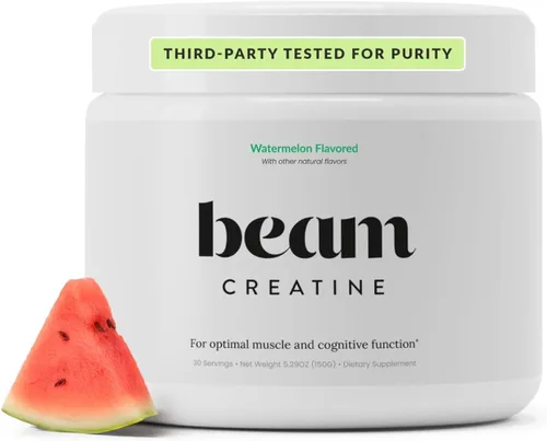 Miniatura 12 de Beam Creatina en polvo, probada por terceros, suplemento de monohidrato de creatina micronizada, creatina para mujeres y hombres, fuerza muscular