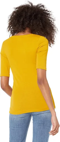 Miniatura 2 de Tienda Essentials - Camiseta de manga corta y cuello cuadrado para mujer