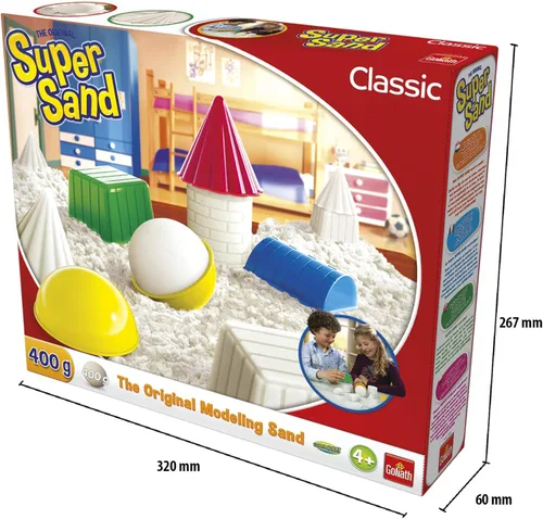 Miniatura 7 de SUPER SAND 383324.208 Arena mágica clásica súper suave para niños de 3 años en adelante, blanca, 10.5 x 2.0 x 10.5 in