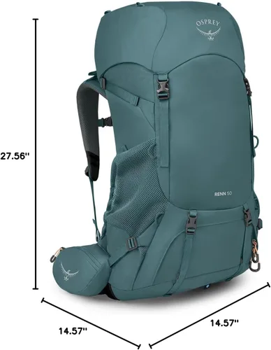 Miniatura 11 de Osprey Renn 50L - Mochila de senderismo para mujer, Azul Cascada/Naranja Melón Cascada Azul/Melón Naranja