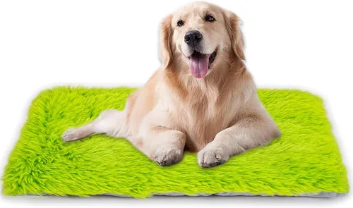 Miniatura 12 de Cama lavable a máquina, almohadilla de felpa de lujo para perros y gatos, tapete inferior antideslizante para perrera, camas peludas para razas