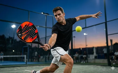 Miniatura 6 de IANONI Raqueta de pádel de fibra de carbono con superficie de EVA con núcleo de espuma flexible Palas de tenis de pádel Raqueta de tenis de playa