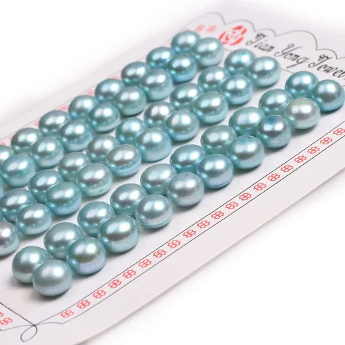 Miniatura 7 de 16 pares de perlas cultivadas de agua dulce de grado AAA para hacer aretes de joyería (negro)