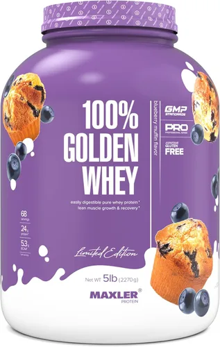 Miniatura 12 de Maxler 100% proteína de suero de leche dorada – 0.88 oz de proteína de suero de alta calidad en polvo por porción – Pre, post e intra entrenamiento