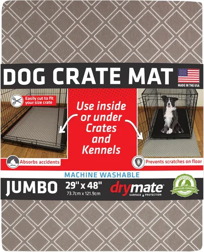 Miniatura 13 de Drymate Tapete Premium para jaula de perro, absorbente, impermeable, antideslizante, lavable, almohadilla para orina de cachorros para entrenamiento