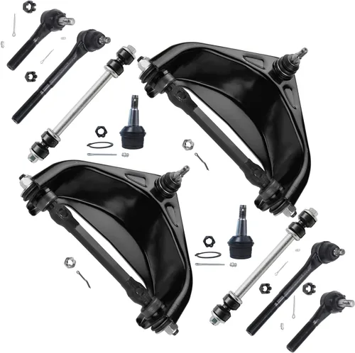 Miniatura 20 de Detroit Axle - Kit de suspensión frontal de 10 piezas para Jeep 2002-2004 Liberty, 2 brazos de control superiores con rótula 2 rótulas inferiores, 4
