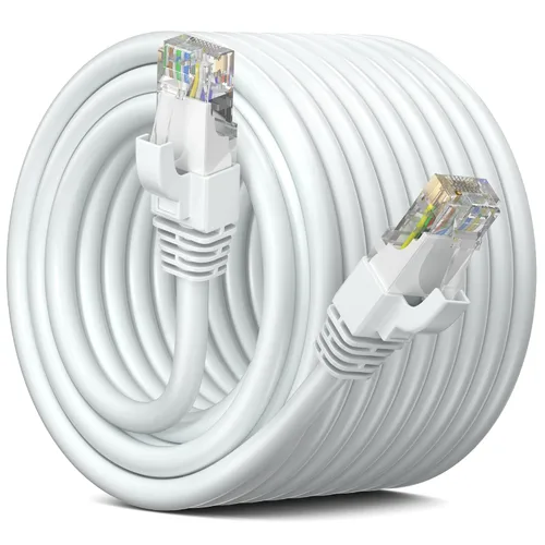 Miniatura 25 de Maximm Cable Ethernet Cat 6, cable de red y conexión de alta velocidad de 100 pies, UTP, 10 Gbps, cable Ethernet de 550 MHz, color negro