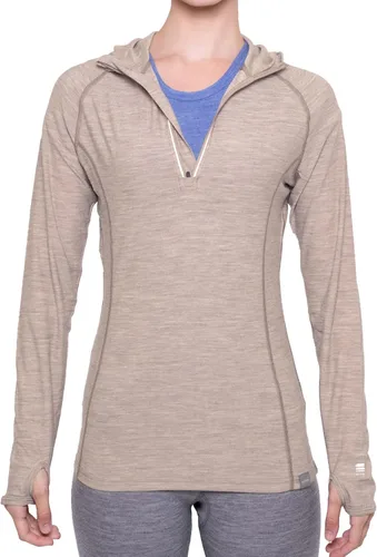 Miniatura 3 de MERIWOOL Sudadera con capucha para mujer ligera de lana merina manga larga térmica
