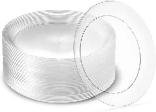 Miniatura 9 de Pack de 40 tazones desechables de helado y postre de plástico duro transparente de 5 onzas, de peso pesado y clase premium